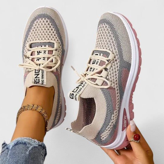 Sneakersy ortopedyczne damskie letnie lekkie przewiewne skórzane do biegania na co dzień