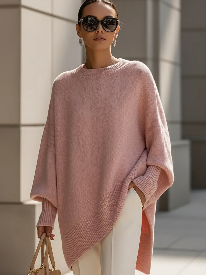 Sweter damski dzianinowy z wełną jesienny