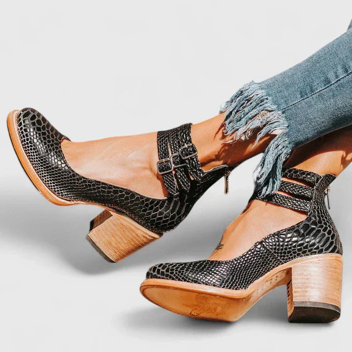 Eleganckie szpilki damskie ze skóry ekologicznej na lato – buty na wesele i eleganckie okazje