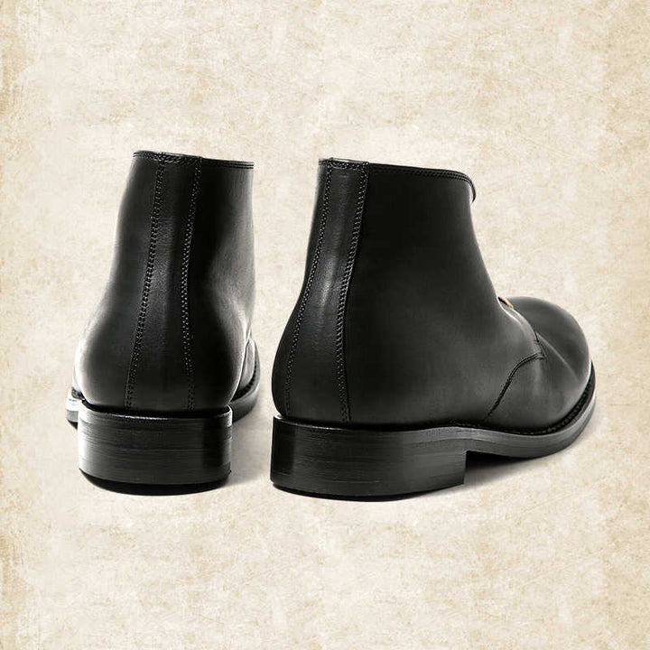 Botki męskie skórzane eleganckie na wiosnę klasyczne buty skórzane casualowe stylowe