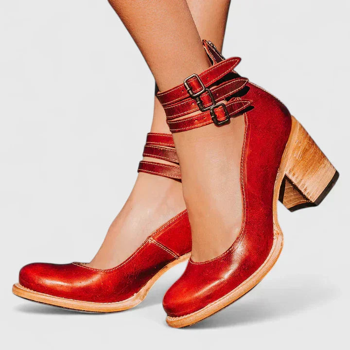 Eleganckie szpilki damskie ze skóry ekologicznej na lato – buty na wesele i eleganckie okazje
