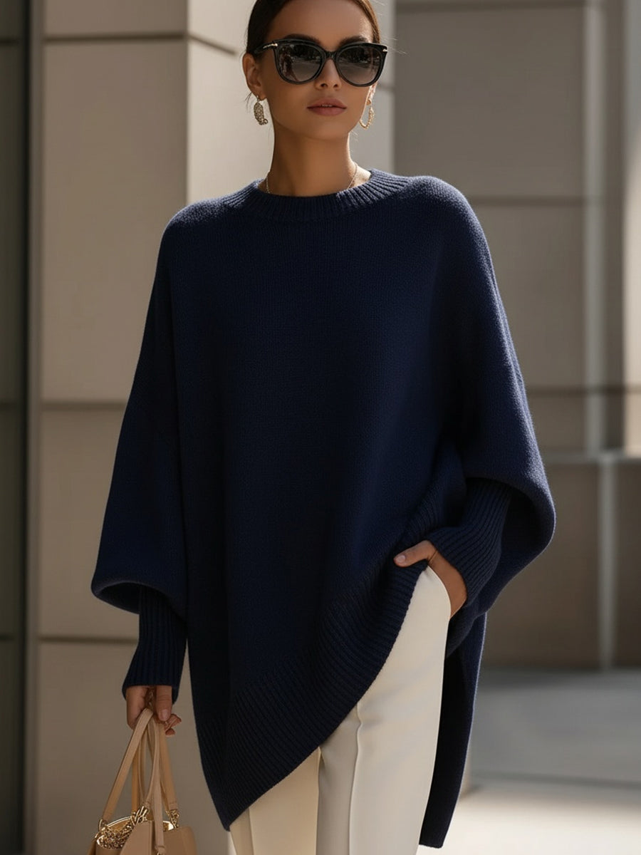 Sweter damski dzianinowy z wełną jesienny