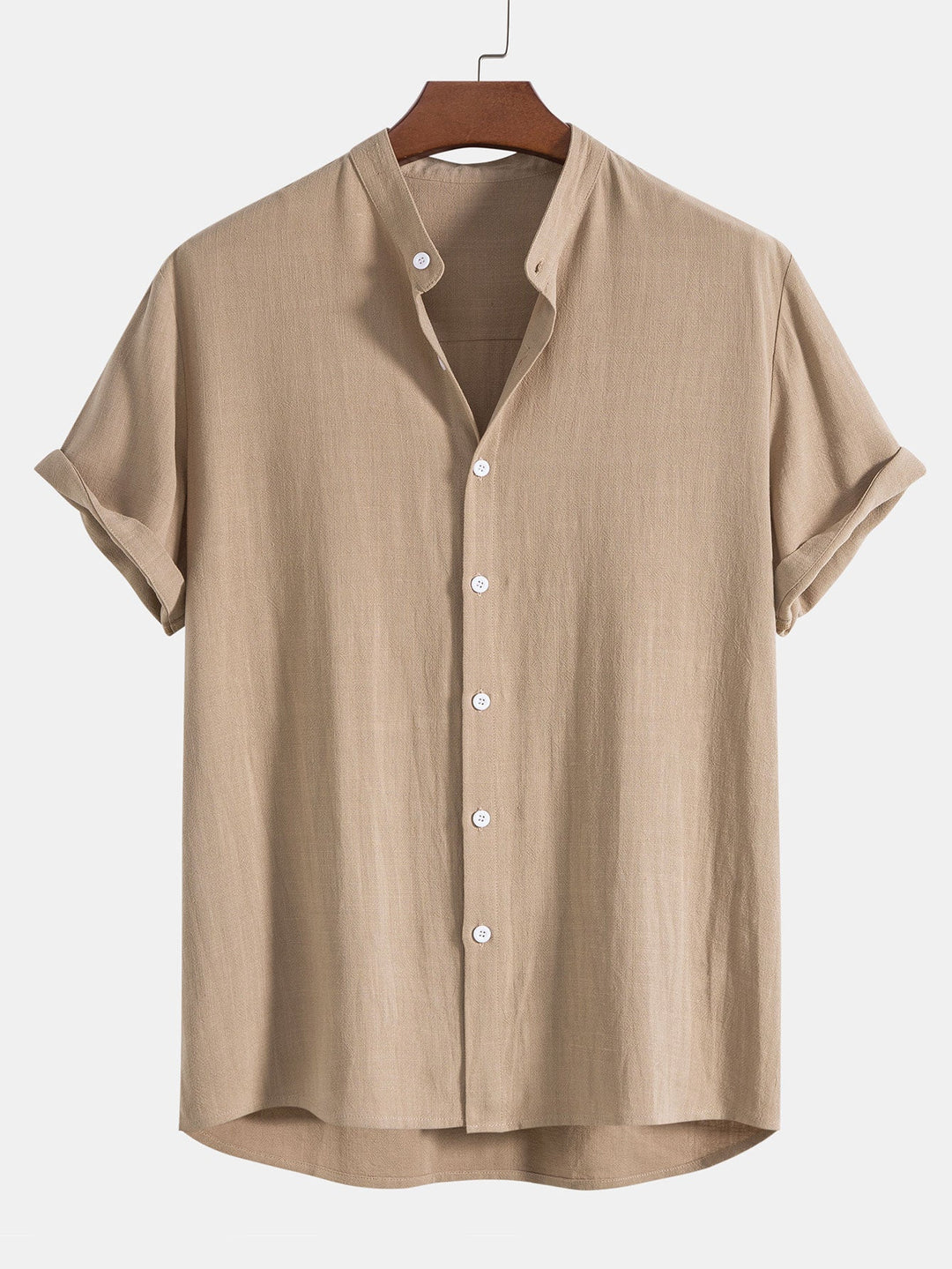 Conjunto masculino de linho camisa e calças respiráveis verão 2026