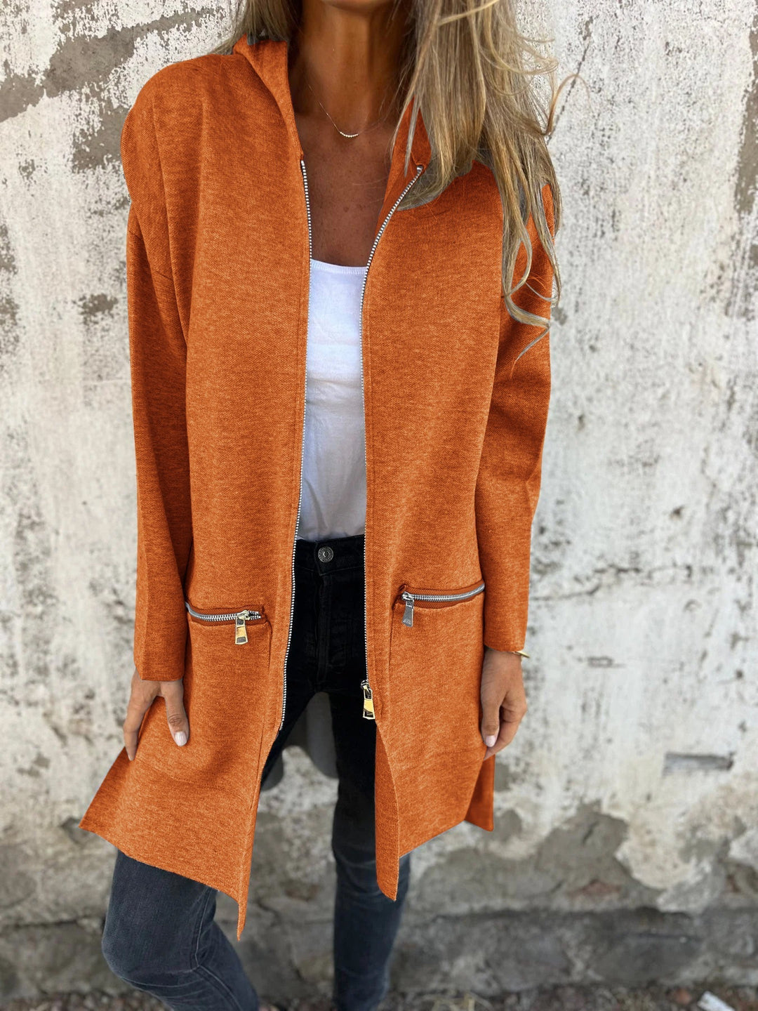 Kurtka damska bawełniana na wiosnę lekka elegancka z zamkiem modna kurtka casual