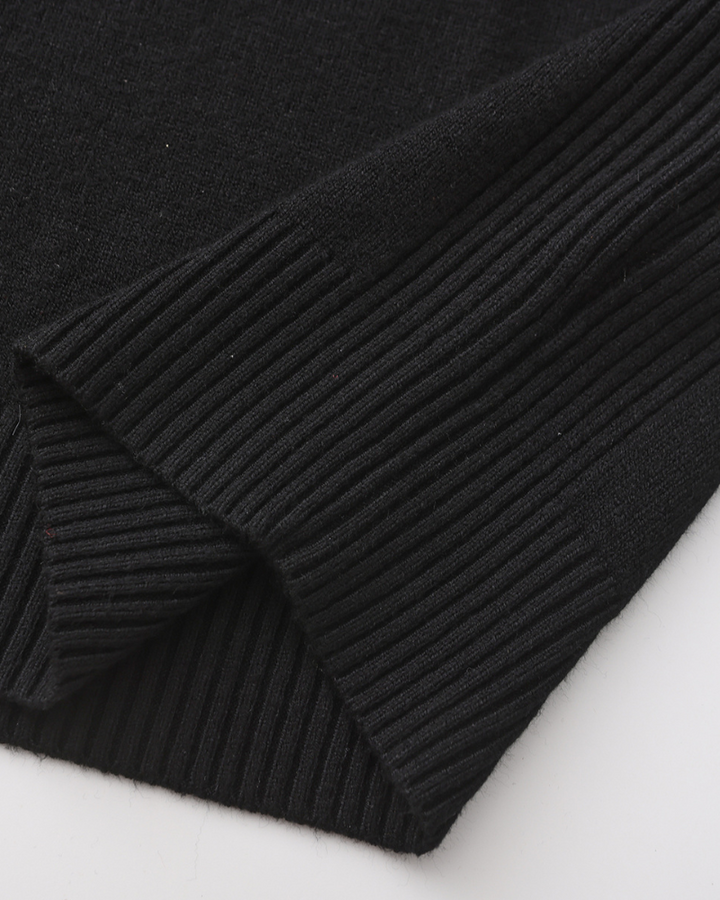 Męski golf bawełniany elegancki sweter z dzianiny jesienny