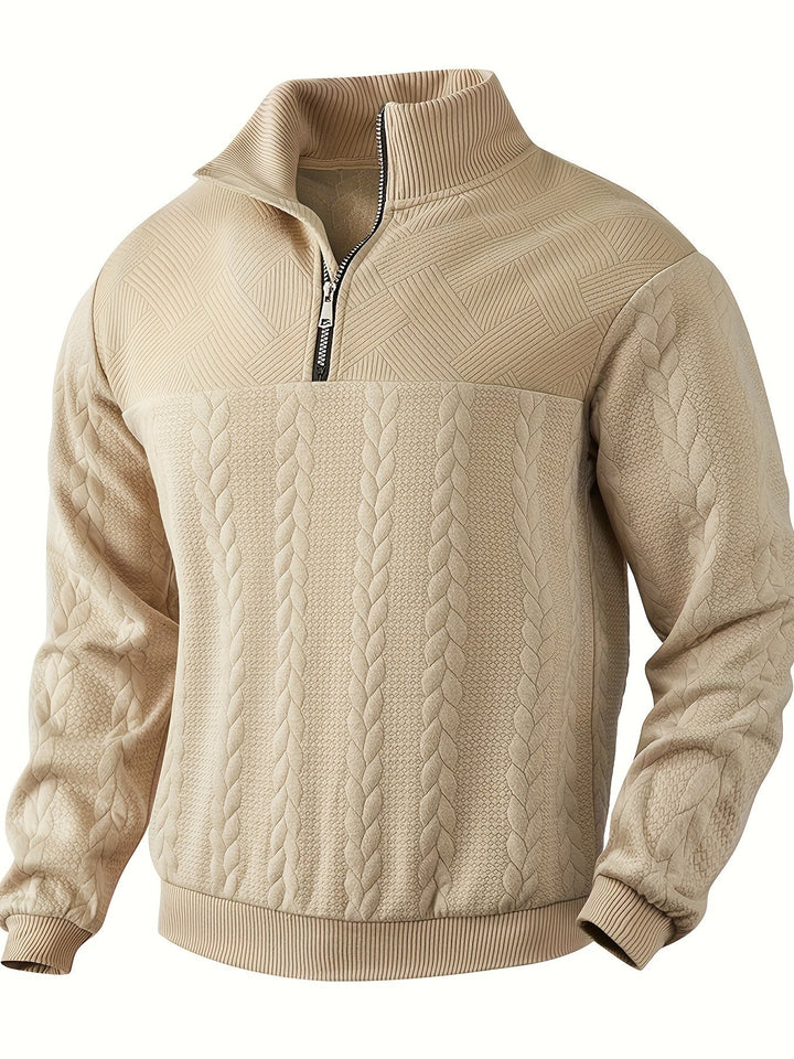 Sweter męski bawełniany z zamkiem krótki zamek dzianinowy sweter męski na wiosnę casual