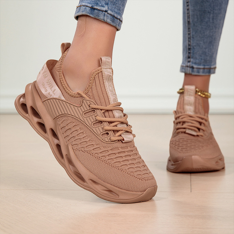 Sneakersy damskie sportowe z dzianiny na sezon jesienny wygodne obuwie codzienne