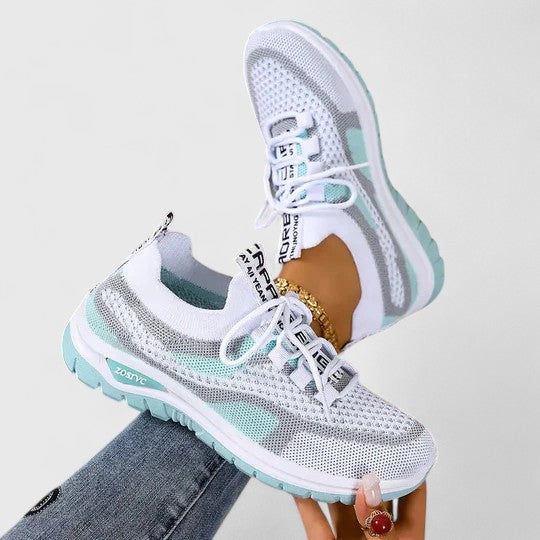 Sneakersy ortopedyczne damskie letnie lekkie przewiewne skórzane do biegania na co dzień
