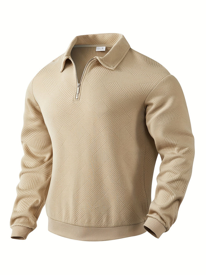 Sweter męski wełniany z zamkiem półgolf dzianinowy sweter męski na wiosnę styl casual