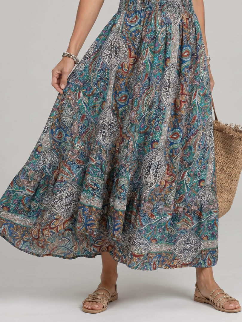 Vestido midi de verão feminino em algodão, sem mangas, leve, elegante, para ocasiões especiais, comprido.