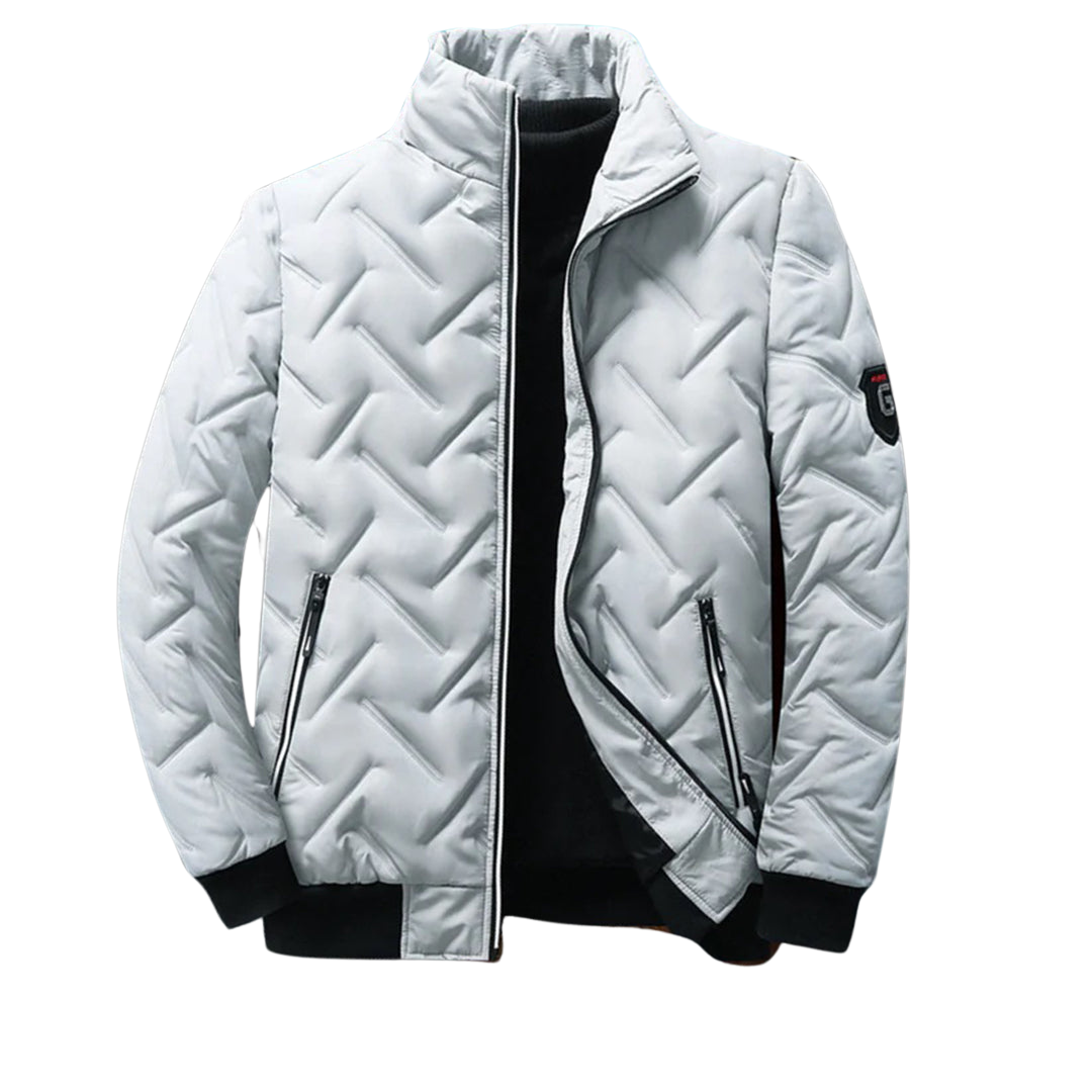 Kurtka męska pikowana bawełniana przejściowa wiosenna lekka ocieplana casualowa zamek