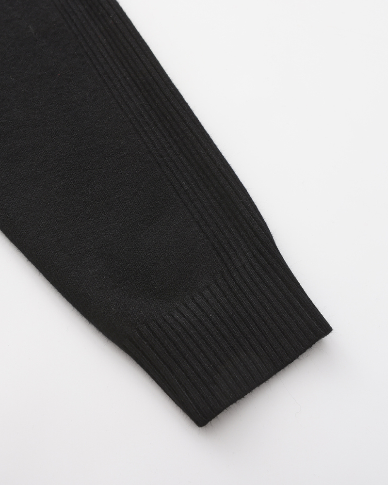Męski golf bawełniany elegancki sweter z dzianiny jesienny