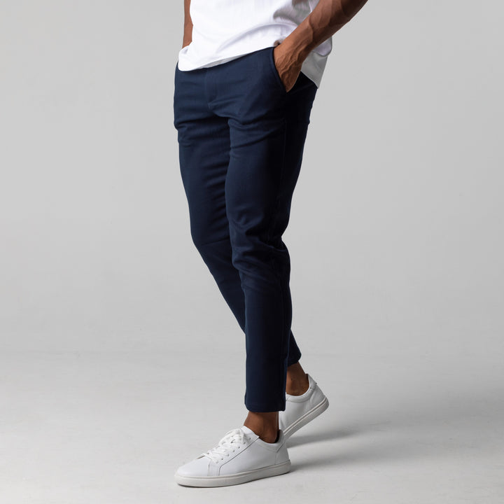 Spodnie męskie bawełniane chino stretch casual na sezon wiosna-lato slim fit