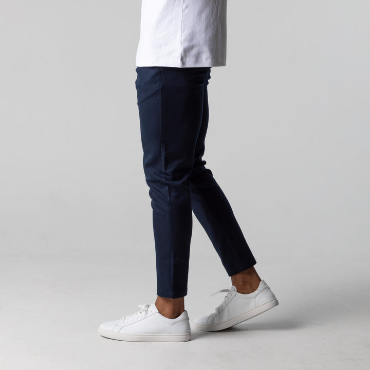 Spodnie męskie bawełniane chino stretch casual na sezon wiosna-lato slim fit