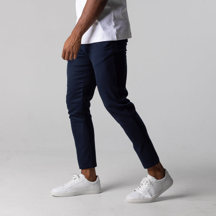 Spodnie męskie bawełniane chino stretch casual na sezon wiosna-lato slim fit