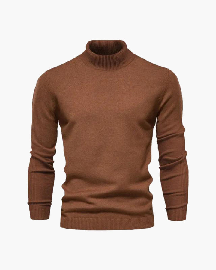 Męski golf bawełniany elegancki sweter z dzianiny jesienny