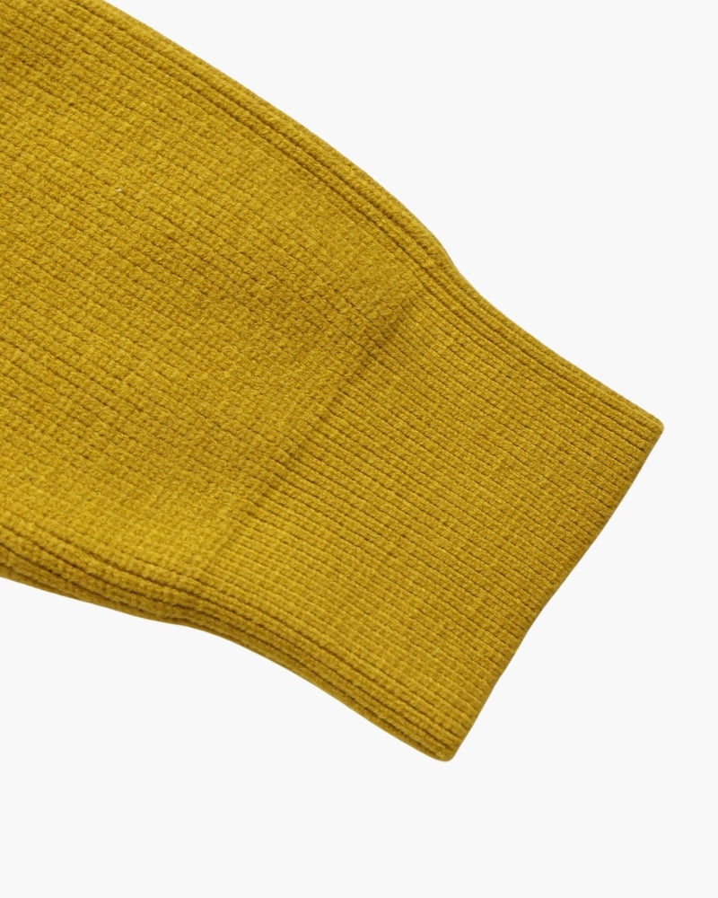 Męski sweter wełniany z zamkiem pod szyją prążkowany jesień smart casual