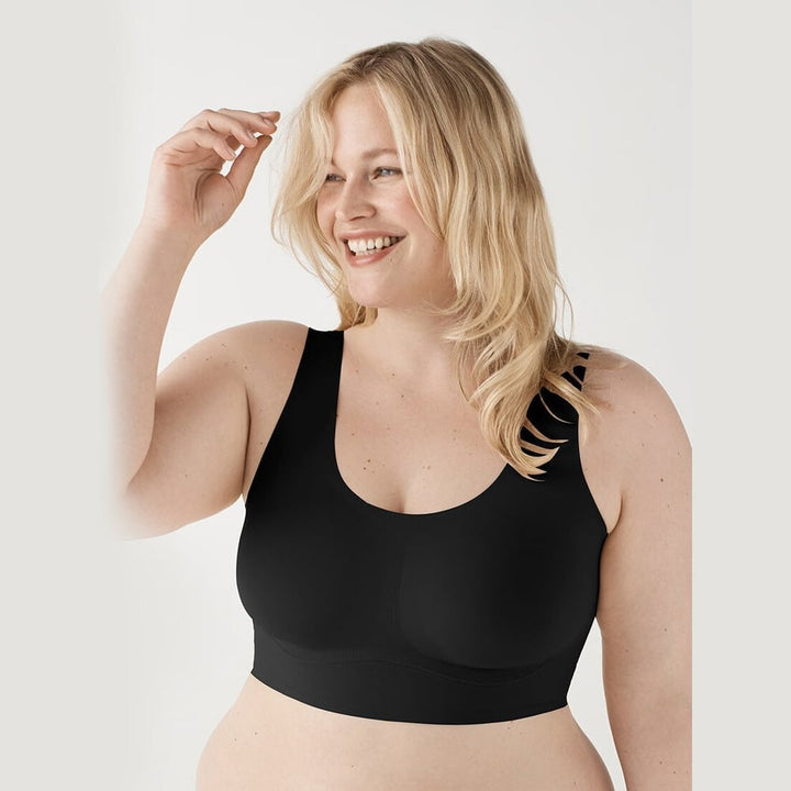Biustonosz plus size bez fiszbin z nylonu i spandeksu podtrzymujący bezszwowy na lato
