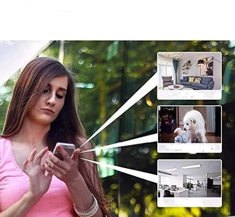 Bezprzewodowa kamera bezpieczeństwa Wi-Fi 1080P  zdalny podgląd i powiadomienia o ruchu, noktowizja