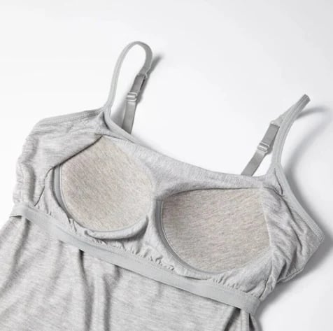 Top damski z wbudowanym biustonoszem z modalu i elastanu casual na lato 70 chars?