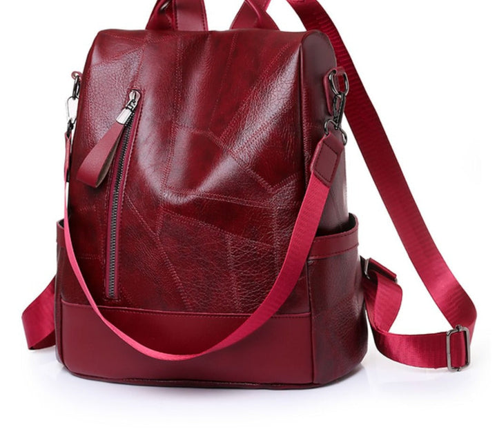 Plecak damski skórzany elegancki miejski pojemny modny backpack na co dzień