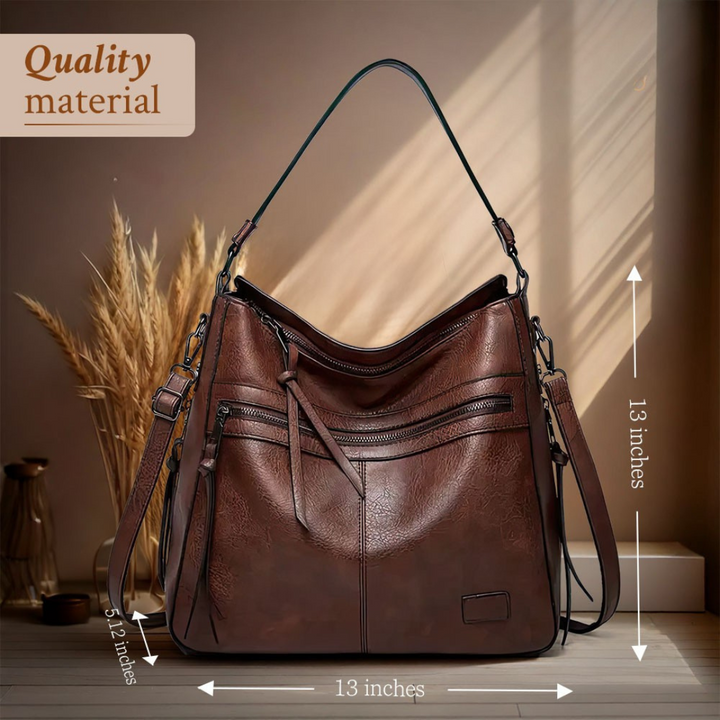Torebka damska ze skóry naturalnej luksusowa elegancka torba na ramię na jesień