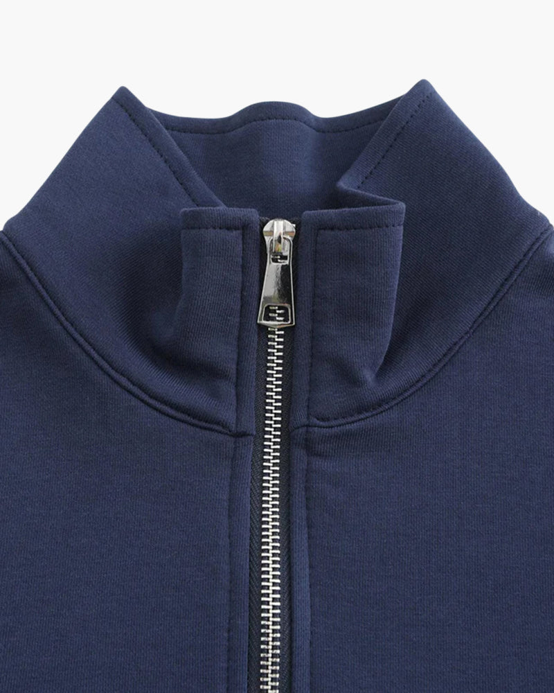 Męska bluza bawełniana rozpinana z stójką jesienna rozpinana casual