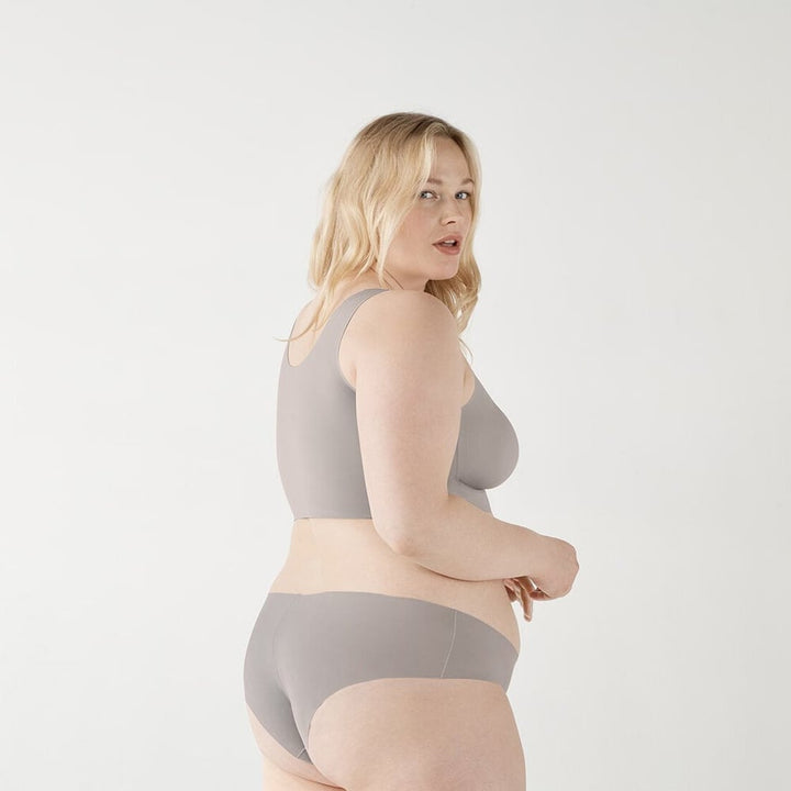 Biustonosz plus size bez fiszbin z nylonu i spandeksu podtrzymujący bezszwowy na lato