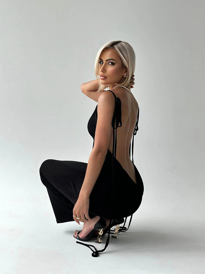 Sukienka damska letnia elegancka maxi bawełniana dopasowana wieczorowa casualowa