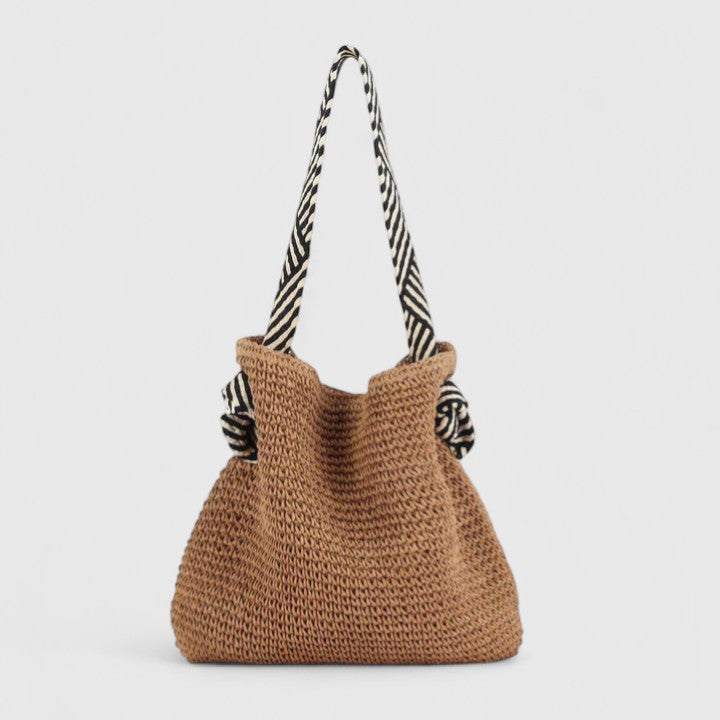 Torebka damska pleciona boho elegancka torba na ramię na sezon jesienny