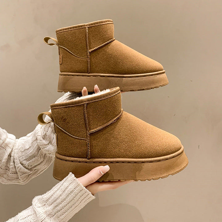 Anita - luxurious leather snow boots for outdoor adventures