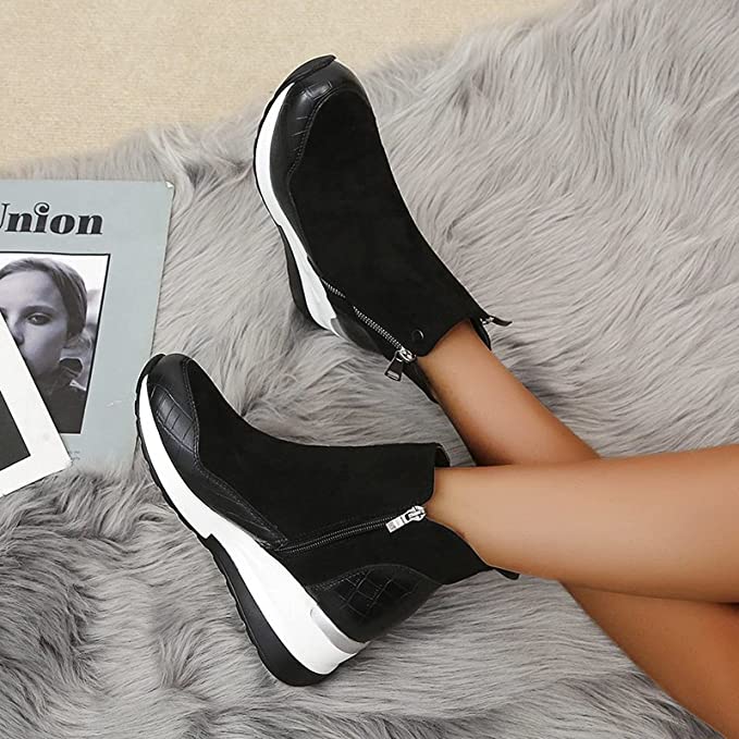 Women's Orthopedic Leather Shoes for Spring – Comfortable Health Ankle Boots for Walking