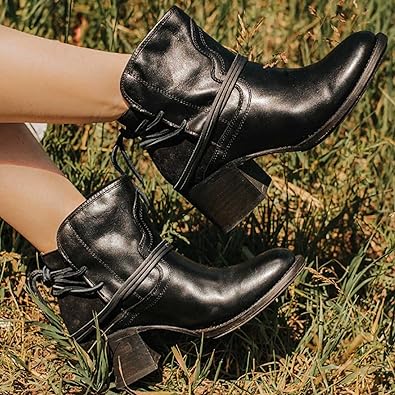 Botki damskie skórzane na obcasie eleganckie kowbojki wygodne na wiosnę casual