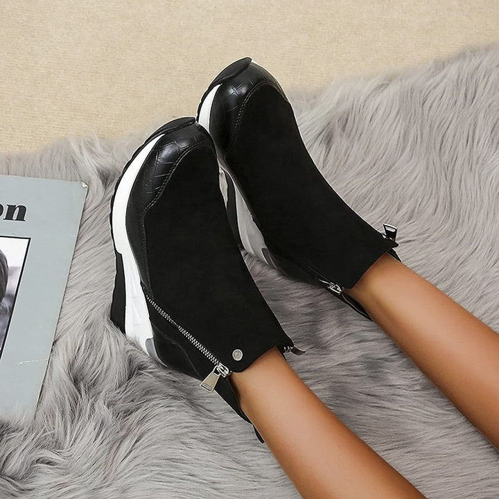 Women's Orthopedic Leather Shoes for Spring – Comfortable Health Ankle Boots for Walking