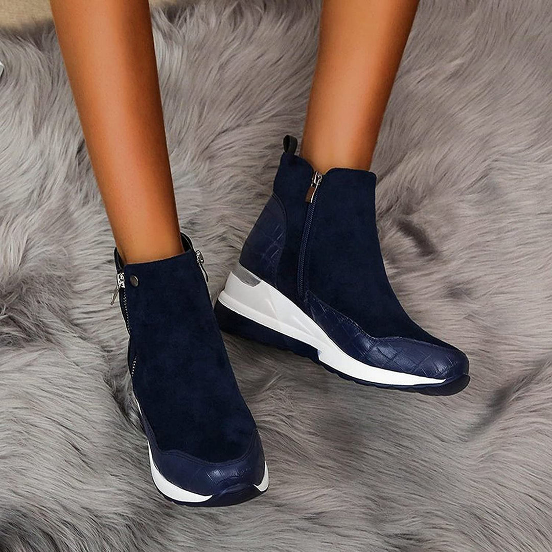 Women's Orthopedic Leather Shoes for Spring – Comfortable Health Ankle Boots for Walking