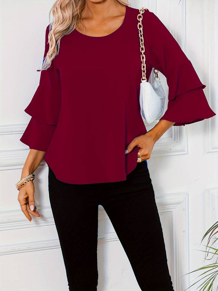 Bluzka damska bawełniana letnia z długim rękawem elegancka casual oversize