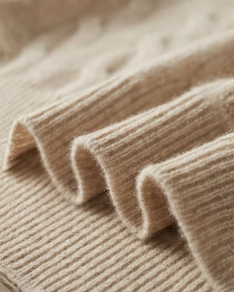Męski sweter z wełny merino na jesień, dzianinowy sweter z zamkiem do połowy