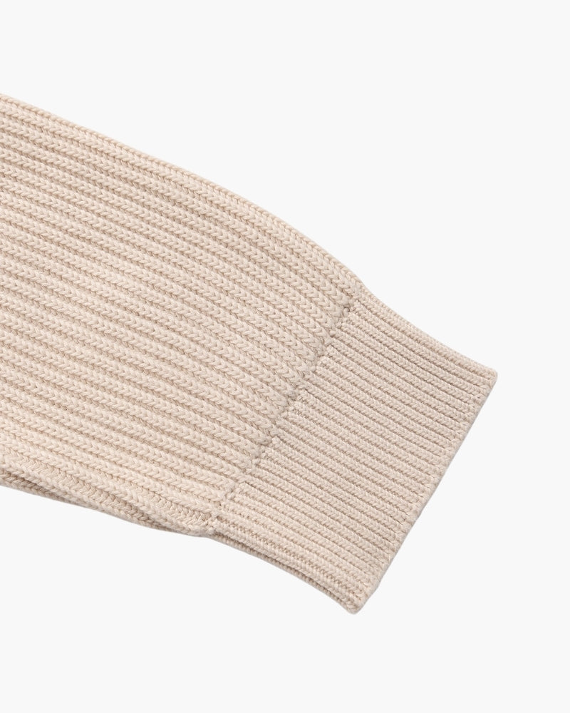 Męski sweter bawełniany okrągły dekolt w paski jesienny dzianina