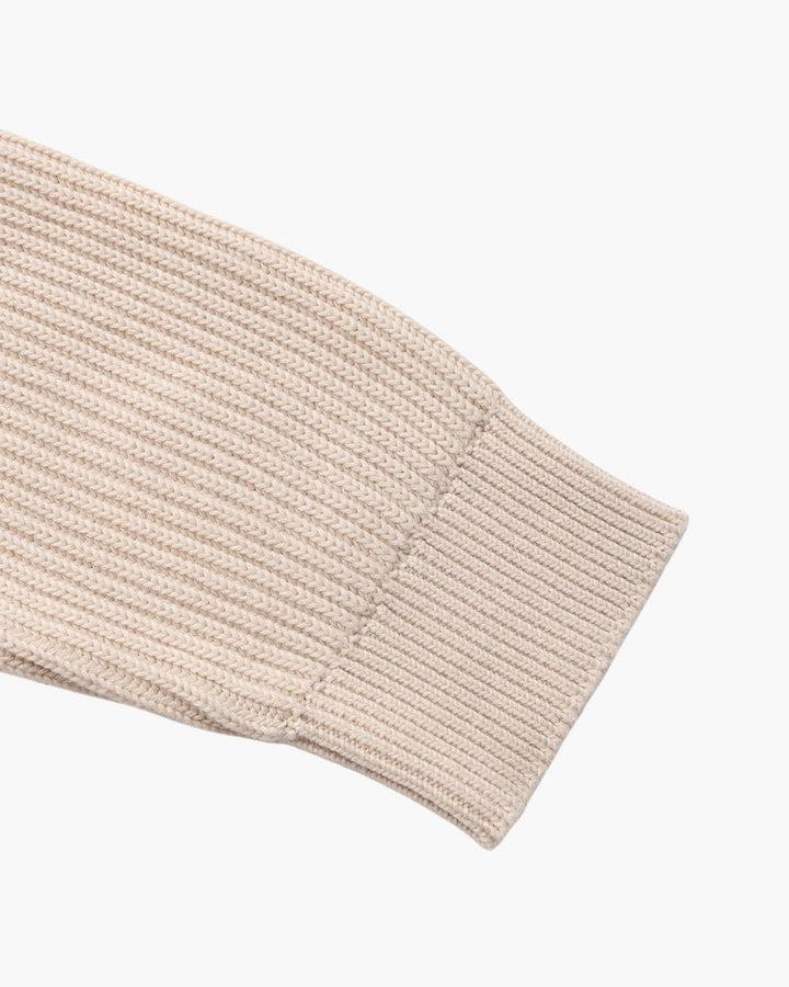 Męski sweter bawełniany okrągły dekolt w paski jesienny dzianina
