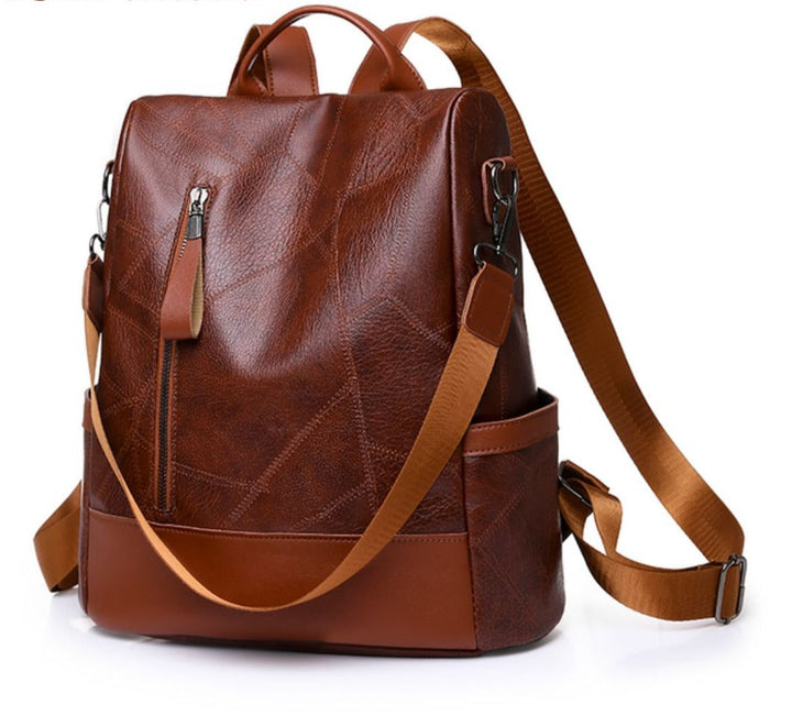 Plecak damski skórzany elegancki miejski pojemny modny backpack na co dzień