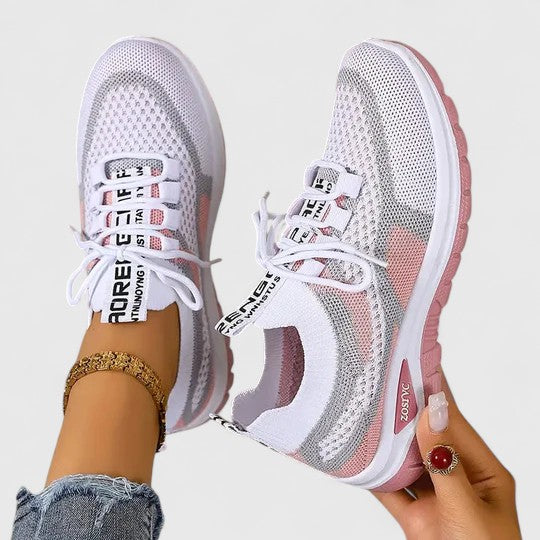 Sneakersy ortopedyczne damskie letnie lekkie przewiewne skórzane do biegania na co dzień