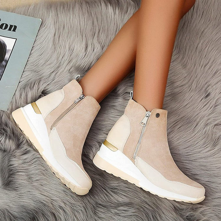 Women's Orthopedic Leather Shoes for Spring – Comfortable Health Ankle Boots for Walking