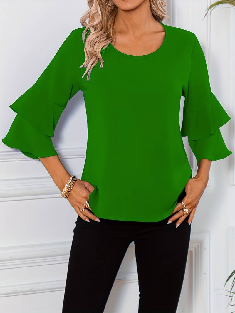 Bluzka damska bawełniana letnia z długim rękawem elegancka casual oversize