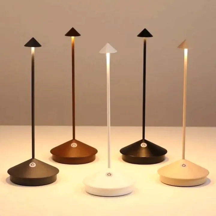 Candeeiro de secretária LED sem fios moderno em alumínio com dimmer para secretária