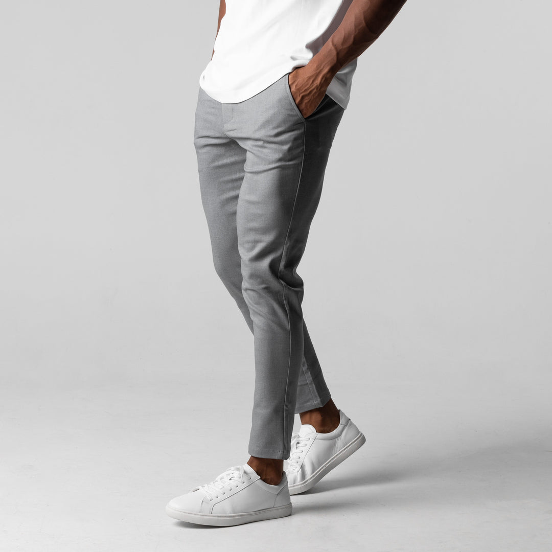Spodnie męskie bawełniane chino stretch casual na sezon wiosna-lato slim fit
