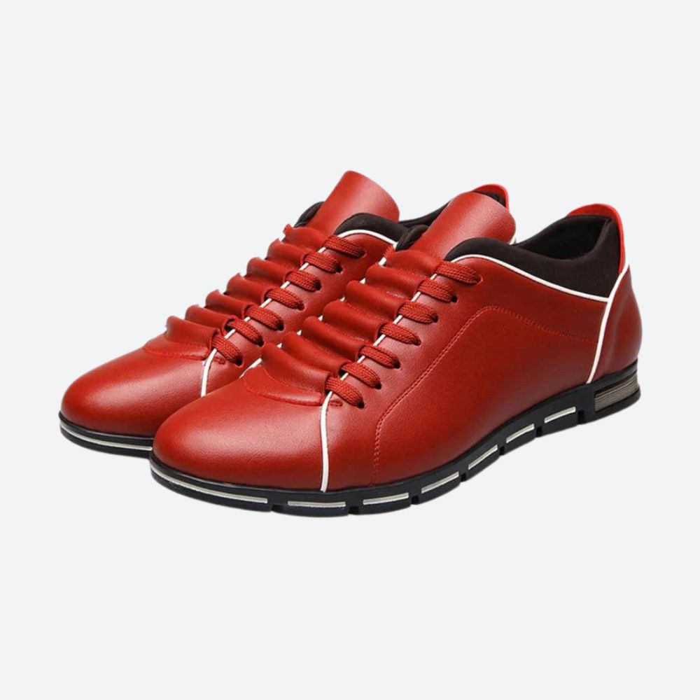 Buty męskie skórzane sportowe sneakersy casual wygodne oddychające na wiosnę
