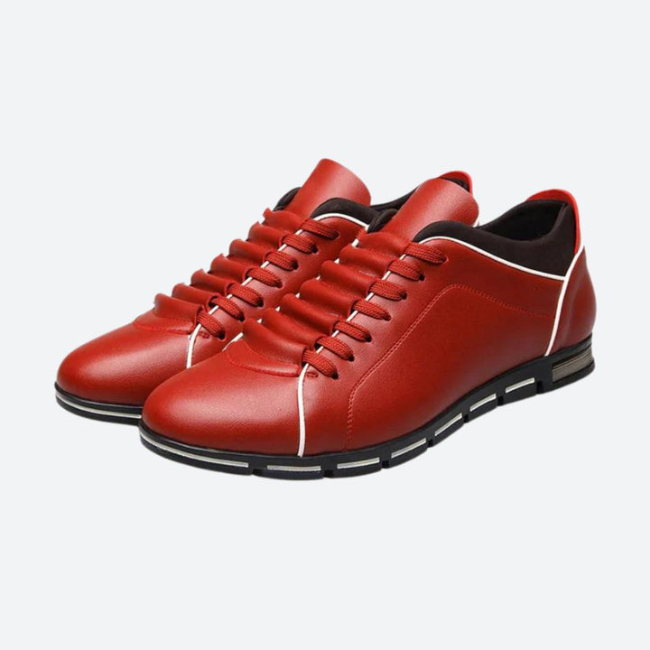 Buty męskie skórzane sportowe sneakersy casual wygodne oddychające na wiosnę