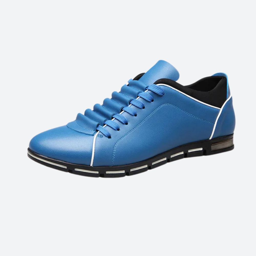 Buty męskie skórzane sportowe sneakersy casual wygodne oddychające na wiosnę