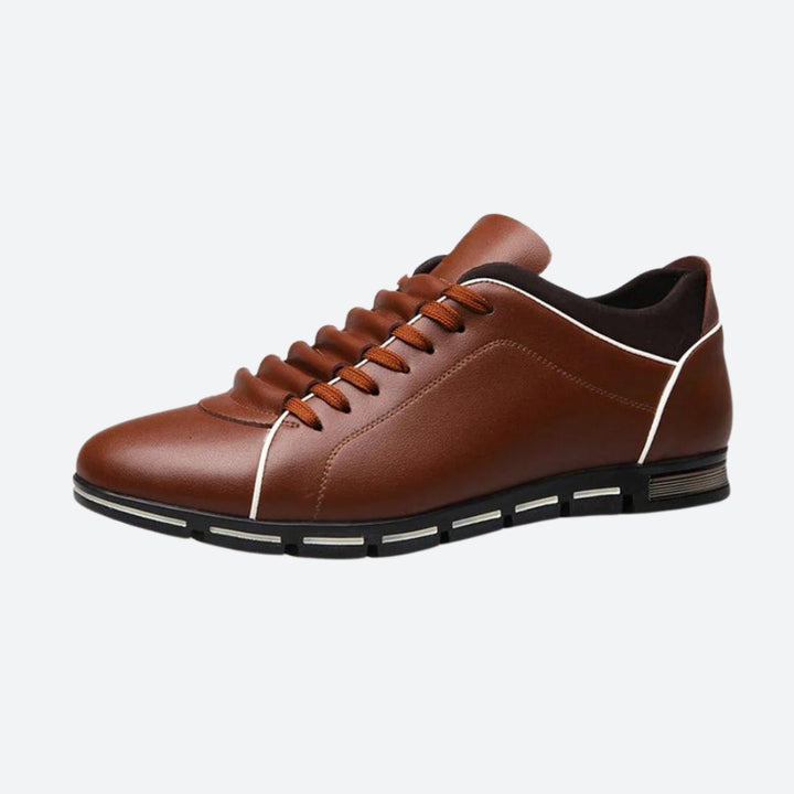 Buty męskie skórzane sportowe sneakersy casual wygodne oddychające na wiosnę
