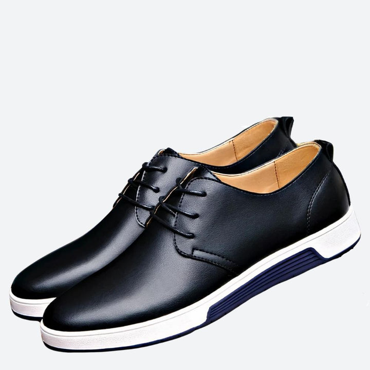 Buty męskie skórzane półbuty eleganckie ortopedyczne wygodne na wiosnę i lato